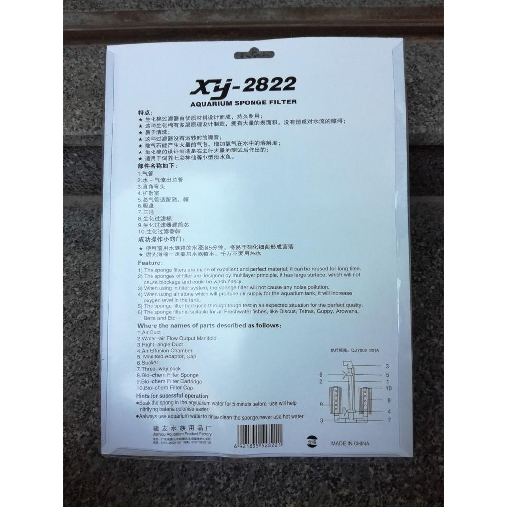 Lọc Sủi Vi Sinh Bio Đôi XY-2822 Cho Hồ Cá Cảnh