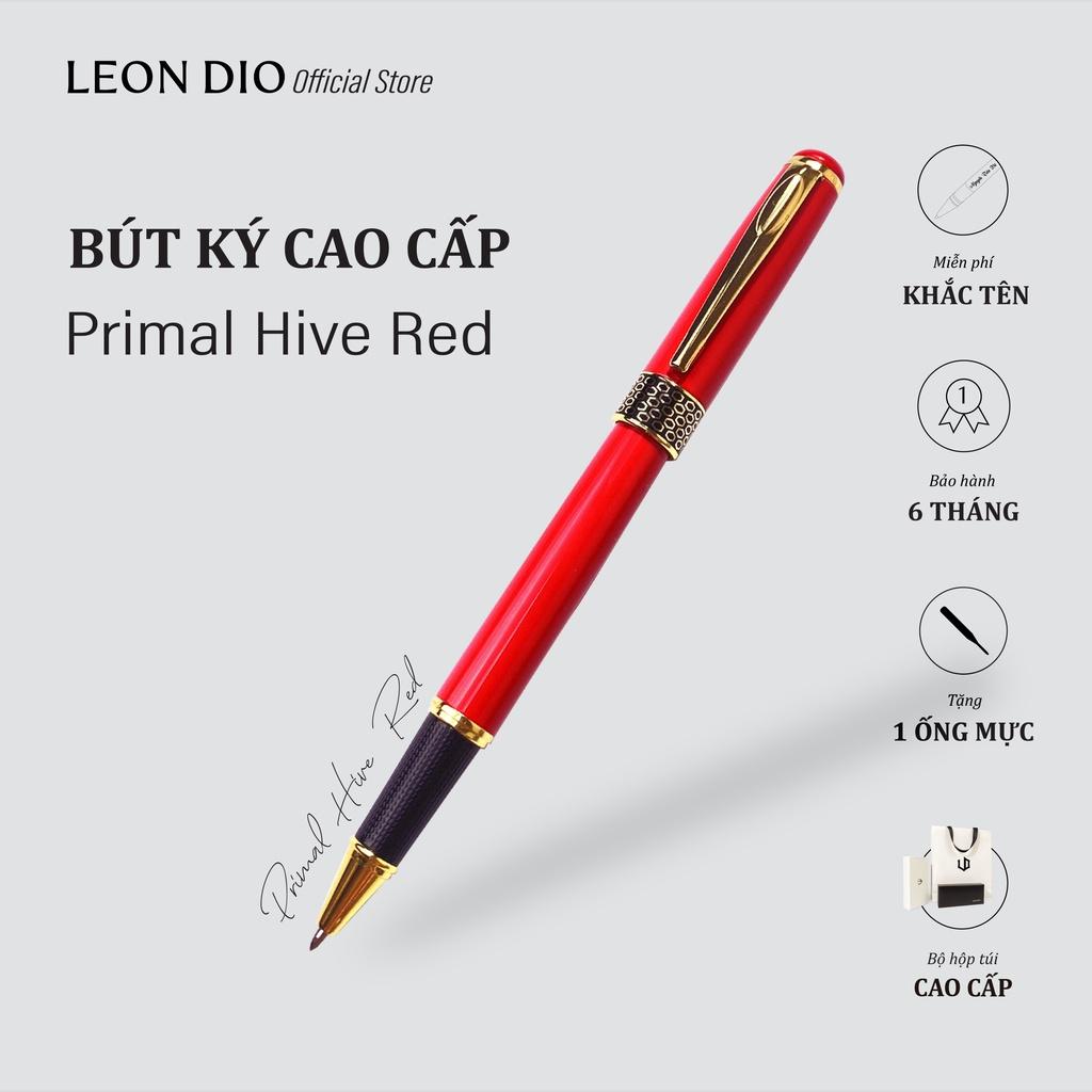 Bút Ký Tên, Viết Kí Dạ Bi Khắc Chữ Theo Yêu Cầu Primal Hive Red LD041R - Ngòi 0.5mm, Quà Tặng Cao Cấp Cho Sếp