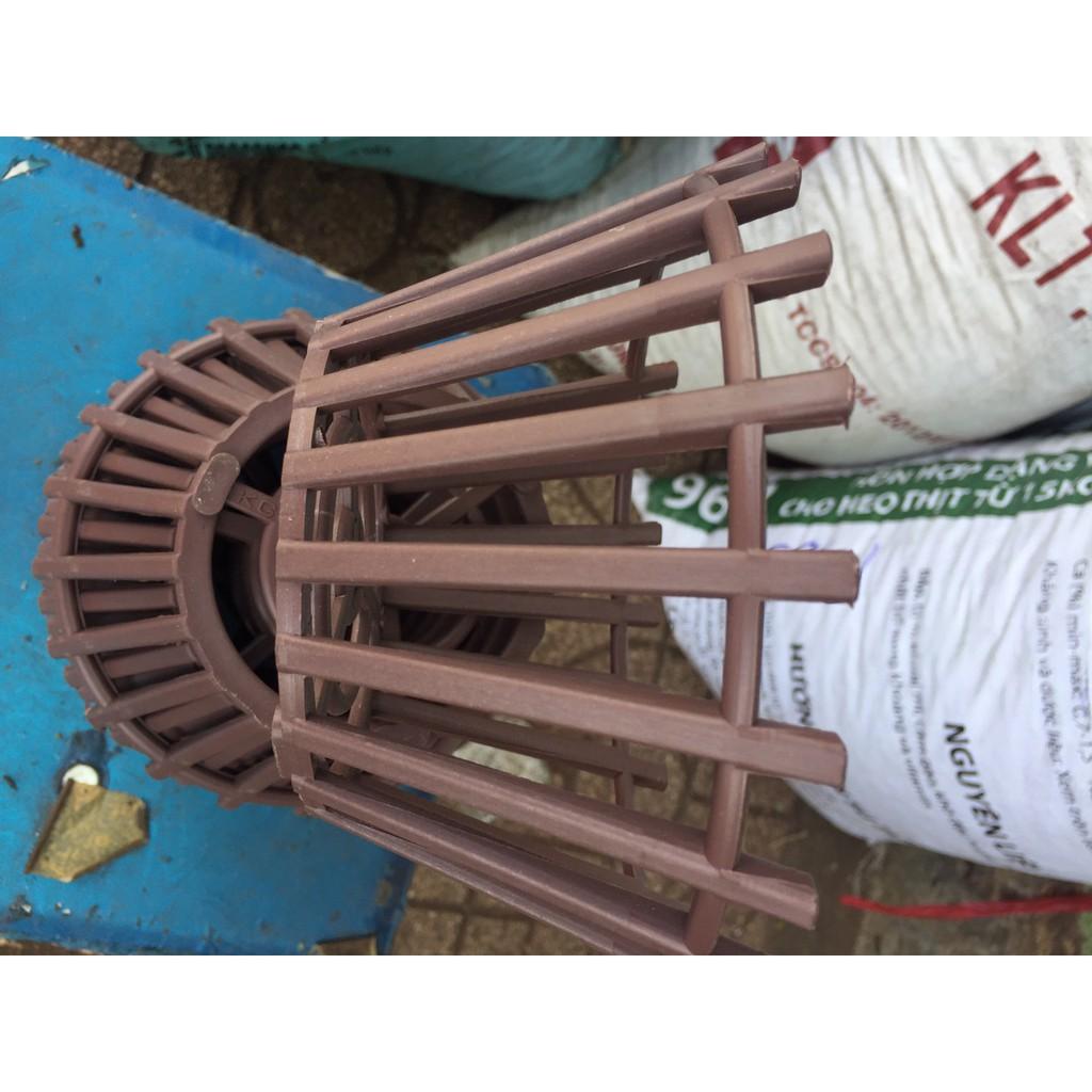 Combo 10 chậu nhựa giả gỗ 16cm