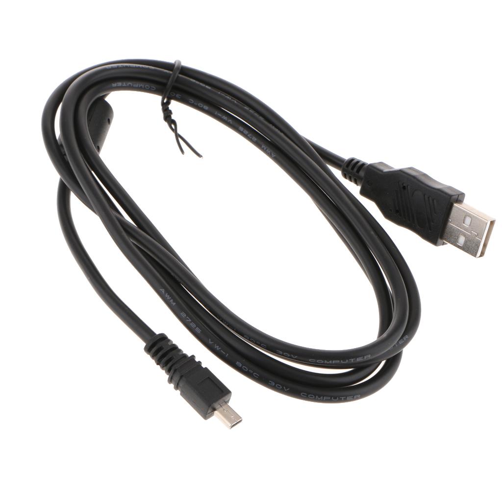 Hilabee 1.5 M 8 Pin USB Đồng Bộ Dữ Liệu Dây Sạc Cho Nikon Máy Ảnh SLR Kỹ Thuật Số-Đen