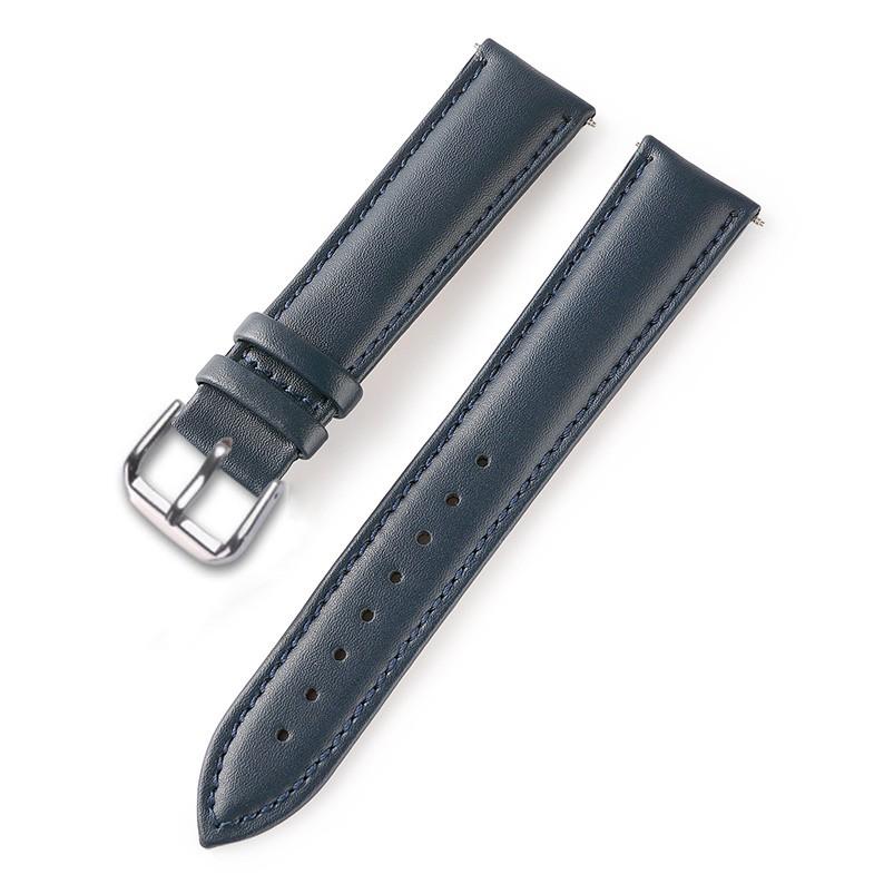 Dây da đồng hồ nam nữ DA BÒ THẬT MỊN 4 lớp, siêu mềm KHÓA CÀI thép không gỉ 316L