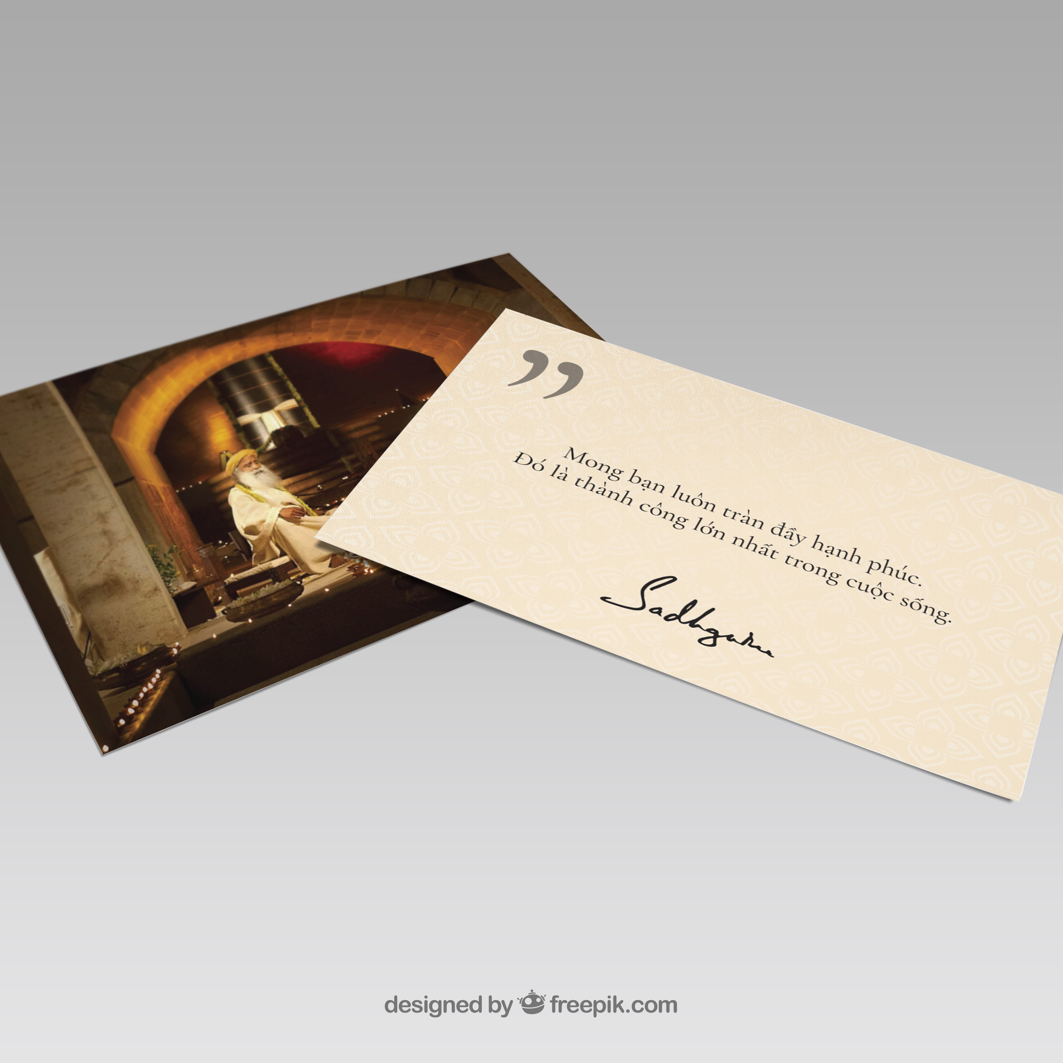 Bộ 6 ảnh Đại sư Sadhguru - Postcard