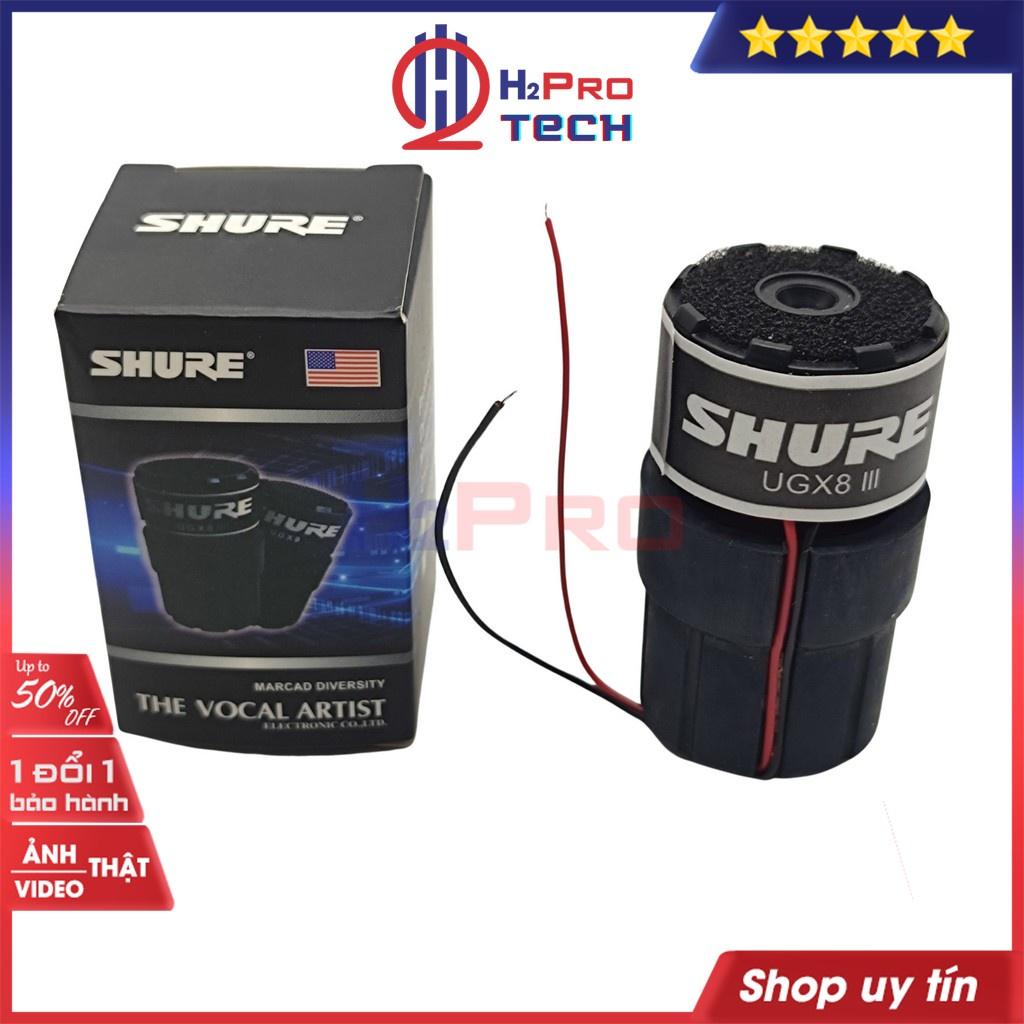 Củ micro Shure UGX8 III, củ micro cao cấp giảm hú sử dụng được cho nhiều đời mic có dây, không dây (1 chiếc)-H2pro tech