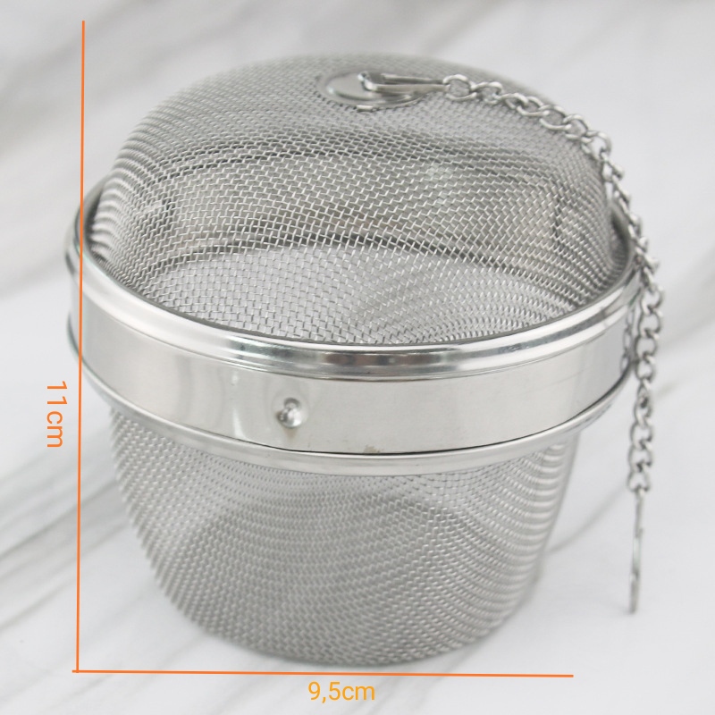Dụng cụ lọc trà ,gia vị, thảo quả inox 304 KT 11x9,5cm