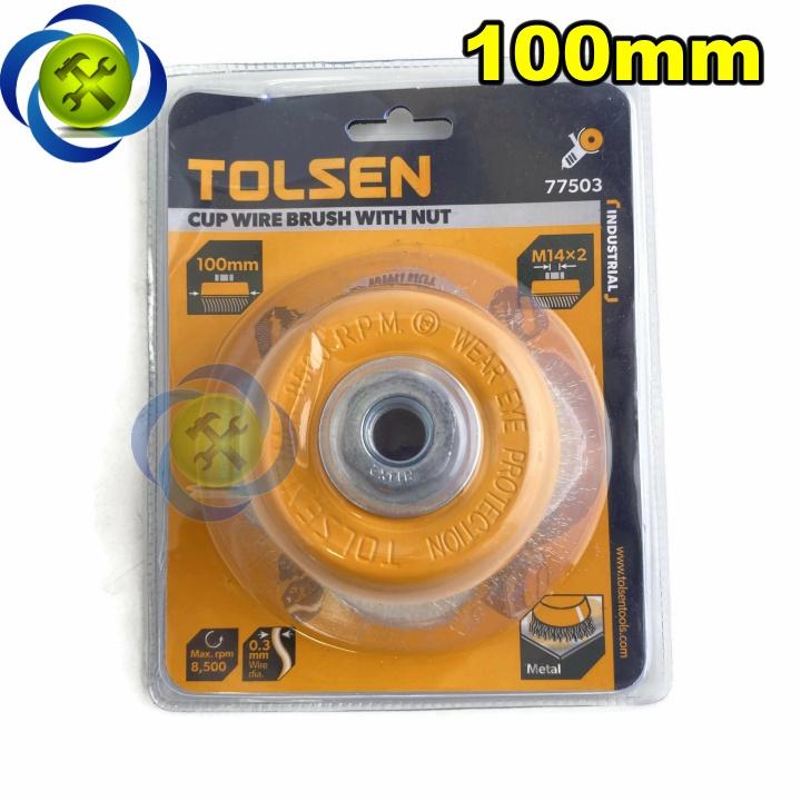 Chén cước Tolsen 77503 (100mm) lỗ M14 x 2