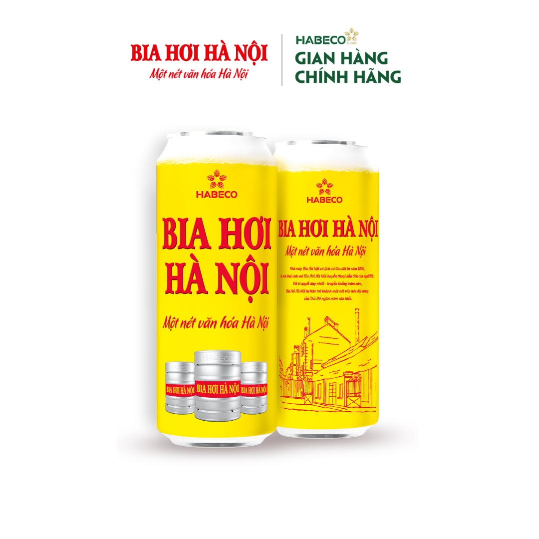 Bia Hơi Hà Nội - Thùng 24 lon 500ml