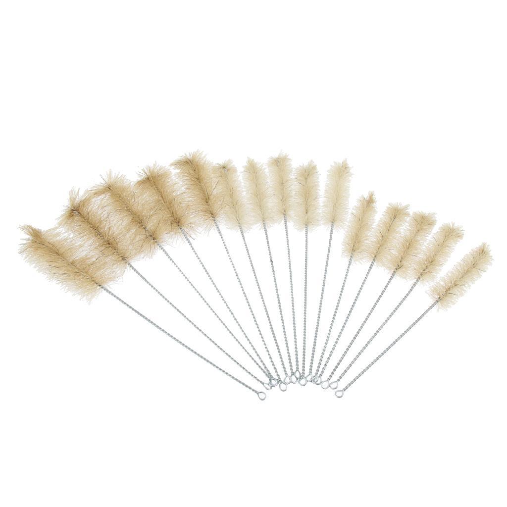 Set Of 15 Pieces Test Tube Brushes Brush Cleaning Tool 3 Sizes S/M/L