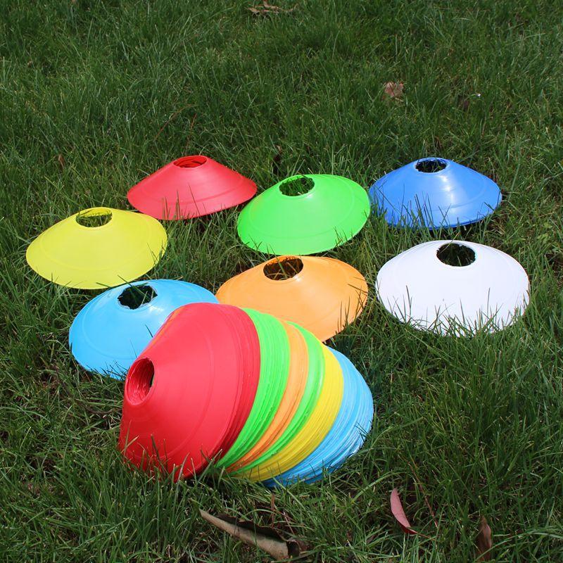 19cm Profession Disc Cones Soccer Basketball Speed Agility Training Disc Field Marking Coaching Training Tool 10Pcs/lot
