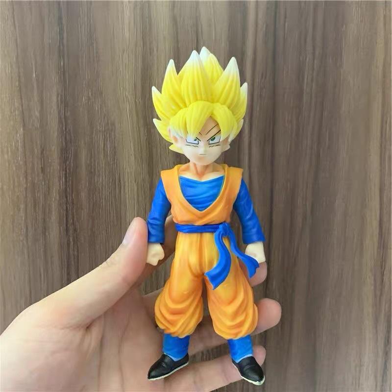Mô Hình Dragon Ball Trunks Sun Wutian Wukong Yamu Tea Tea Godu làm bằng tay trang trí để bàn