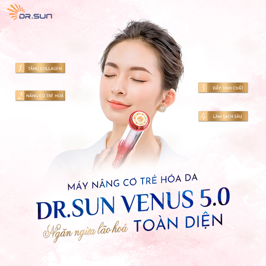 Máy nâng cơ &amp; trẻ hoá da Dr.Sun VENUS 5.0 - Hàng chính hãng