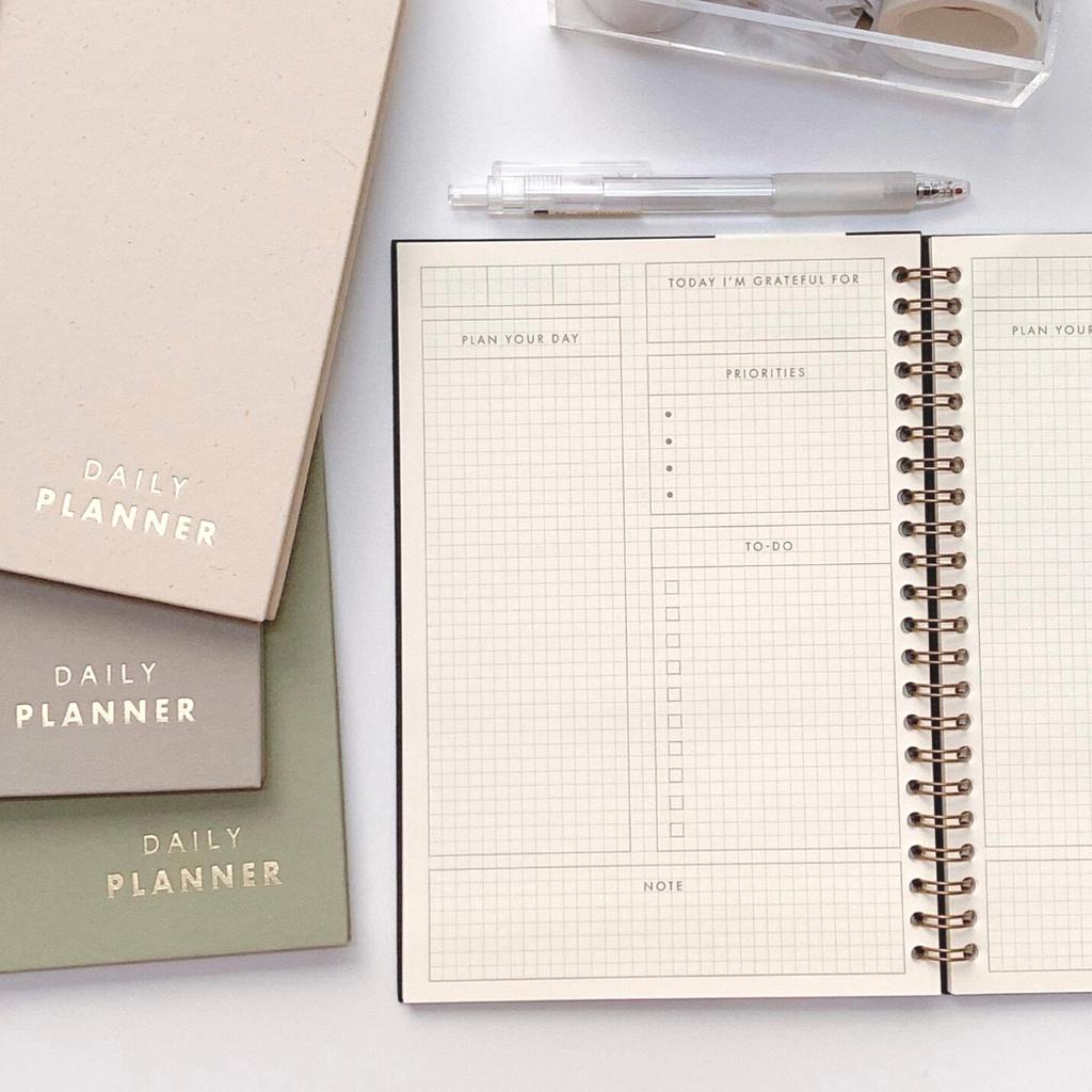 Sổ Tay Daily Planner Cao Cấp - Sổ Lên Kế Hoạch Hằng Ngày