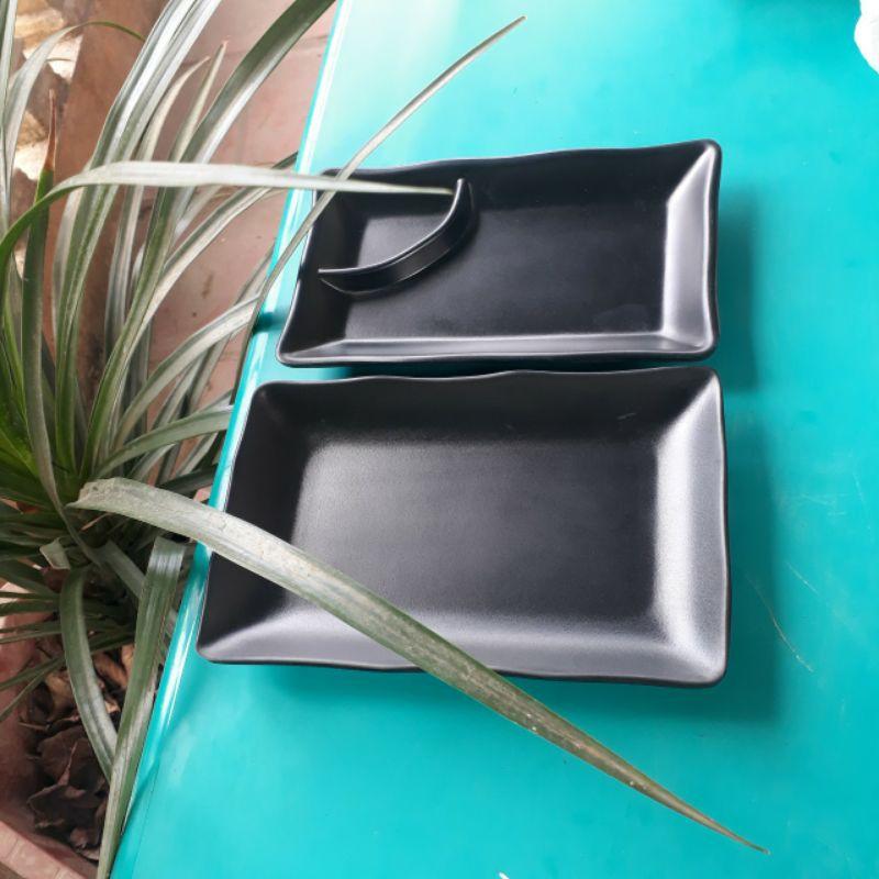 Khay đĩa nhựa phíp MẪU CHỮ NHẬT NHIỀU KIỂU %melamine đựng thịt nướng BBQ, sushi dùng cho nhà hàng quán ăn kiểu Nhật Hàn