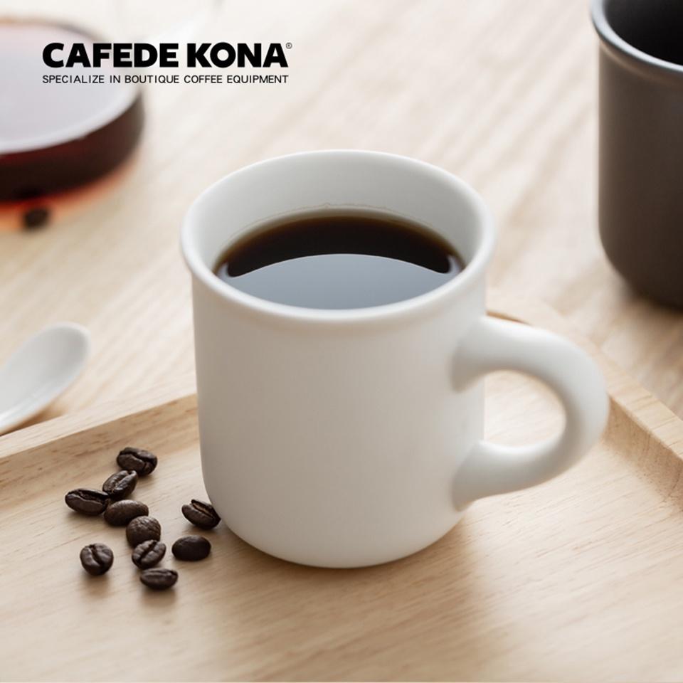 Cốc sứ uống cafe cao cấp, ly cà phê sứ Cafede Kona – chính hãng