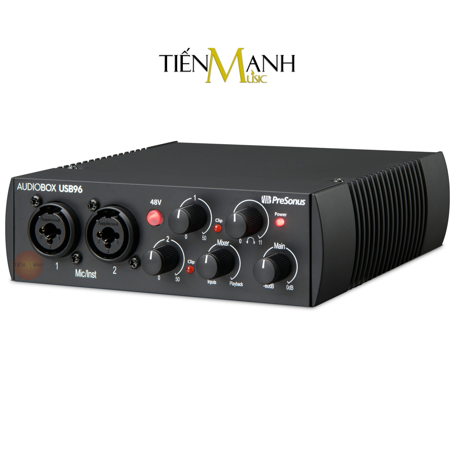 Soundcard PreSonus AudioBox USB 96 Bộ Thu Âm Thanh và Livestream Audio Interface Sound Card Audio Box USB96 Hàng Chính Hãng - Kèm Móng Gẩy DreamMaker