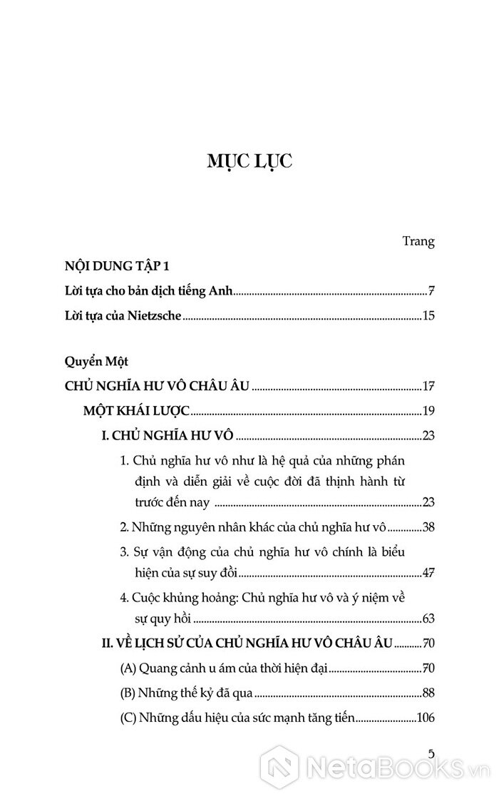 Ý Chí Quyền Lực - Một Nỗ Lực Đảo Hoán Mọi Giá Trị (Tập 1) (Bìa Cứng)