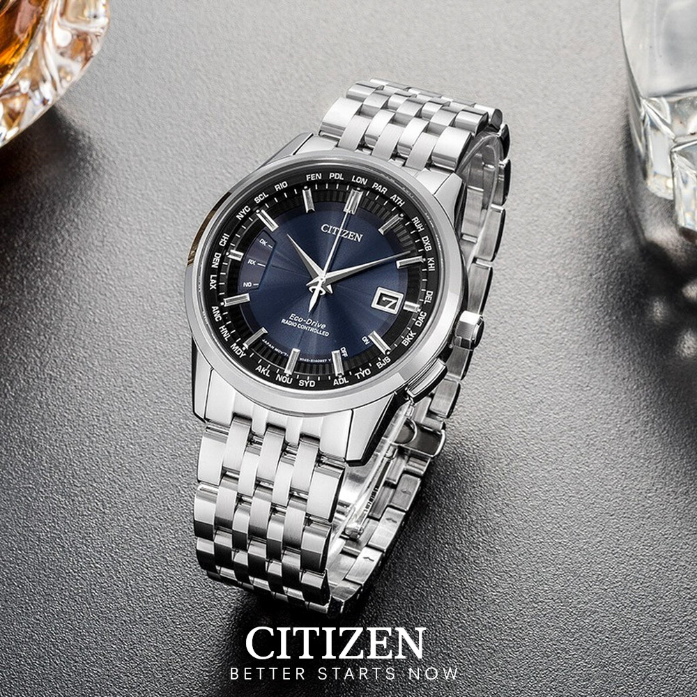 Đồng Hồ Nam Citizen Đa Chức Năng Dây Thép Không Gỉ CB0150-62L - Mặt Xanh (Sapphire)