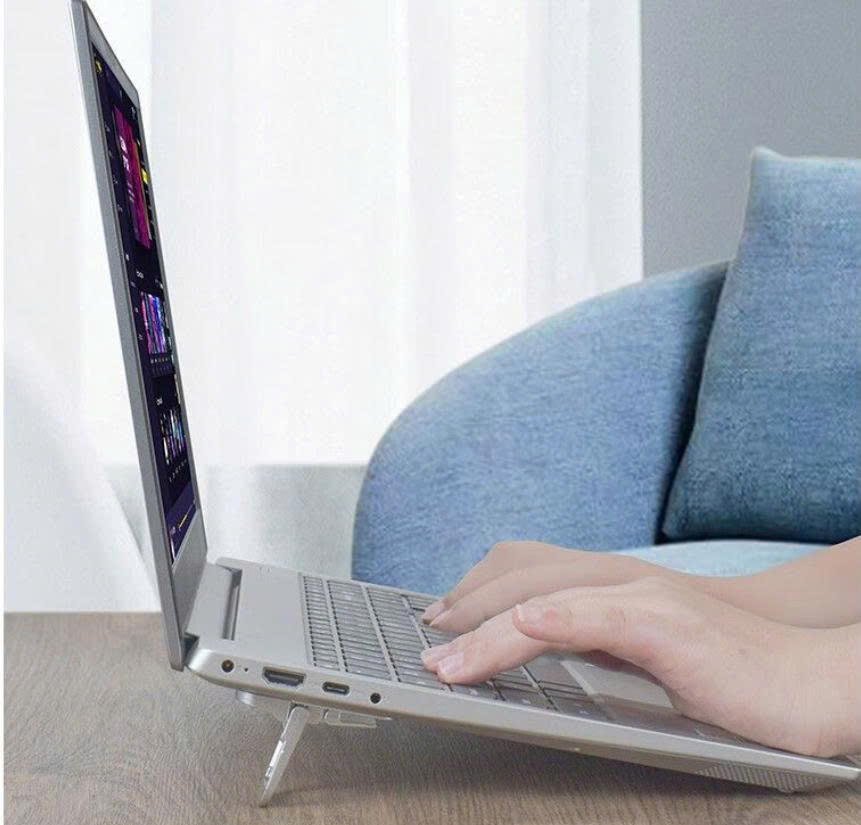 Giá Đỡ Laptop Hợp Kim Có Thể Gập Lại, Chống Trượt, Nâng Điều Chỉnh Laptop