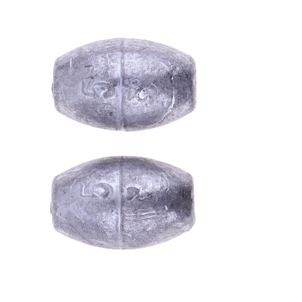 25Pcs/set Fishing Lead Weights Lead Fishing Sinker Weight for Any Waters 30g