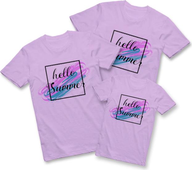 Áo Thun Gia Đình ATLAN Mã TKA69 Màu Tím