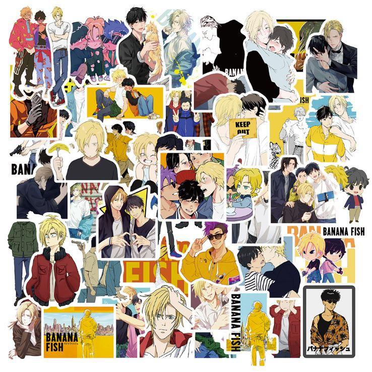 Sticker dán cao cấp Anime Nhật Bản BANANA FISH Cực COOL ms#141