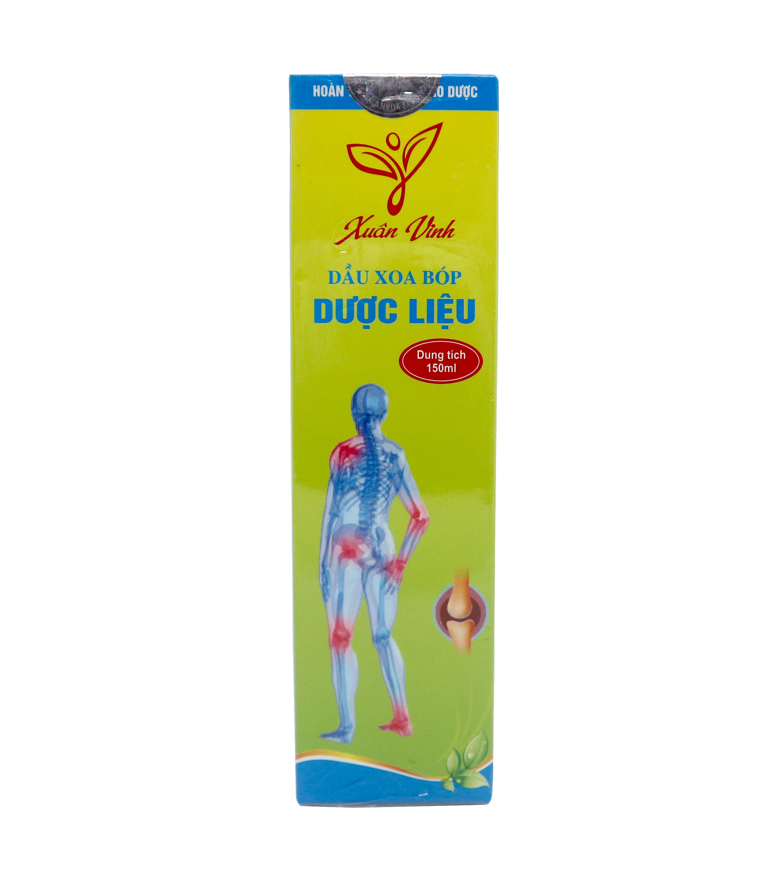 Dầu Xoa Bóp Dược Liệu Xuân Vinh 150ml – Phòng ngừa và làm giảm các triệu chứng phong tê thấp, bầm tím, sưng tấy, đau mỏi vai gáy, đau lưng, đi lại khó khăn, chuột rút