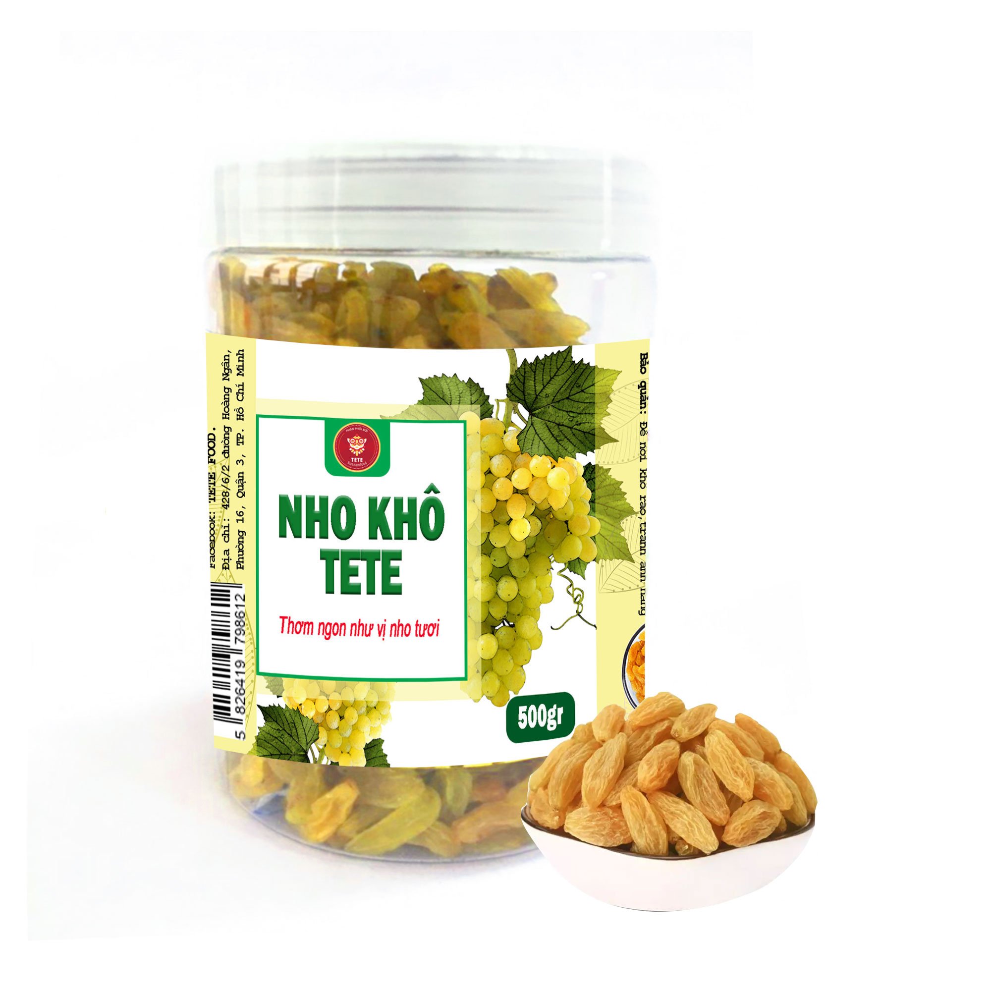 NHO KHÔ TETE 500 gram