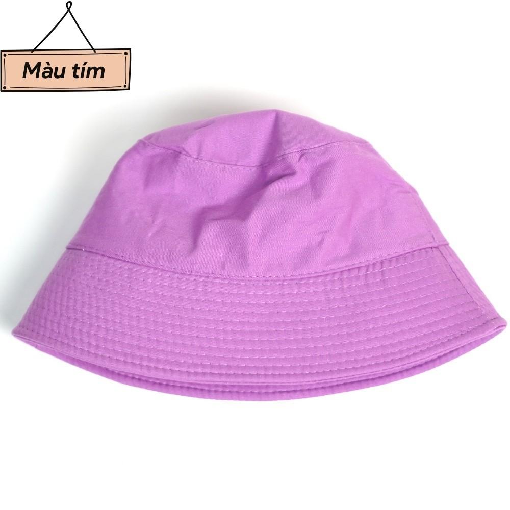 Mũ bucket trơn ️ Nón tai bèo vành cụp trơn nhiều màu sắc Ulzzang form unisex nam nữ