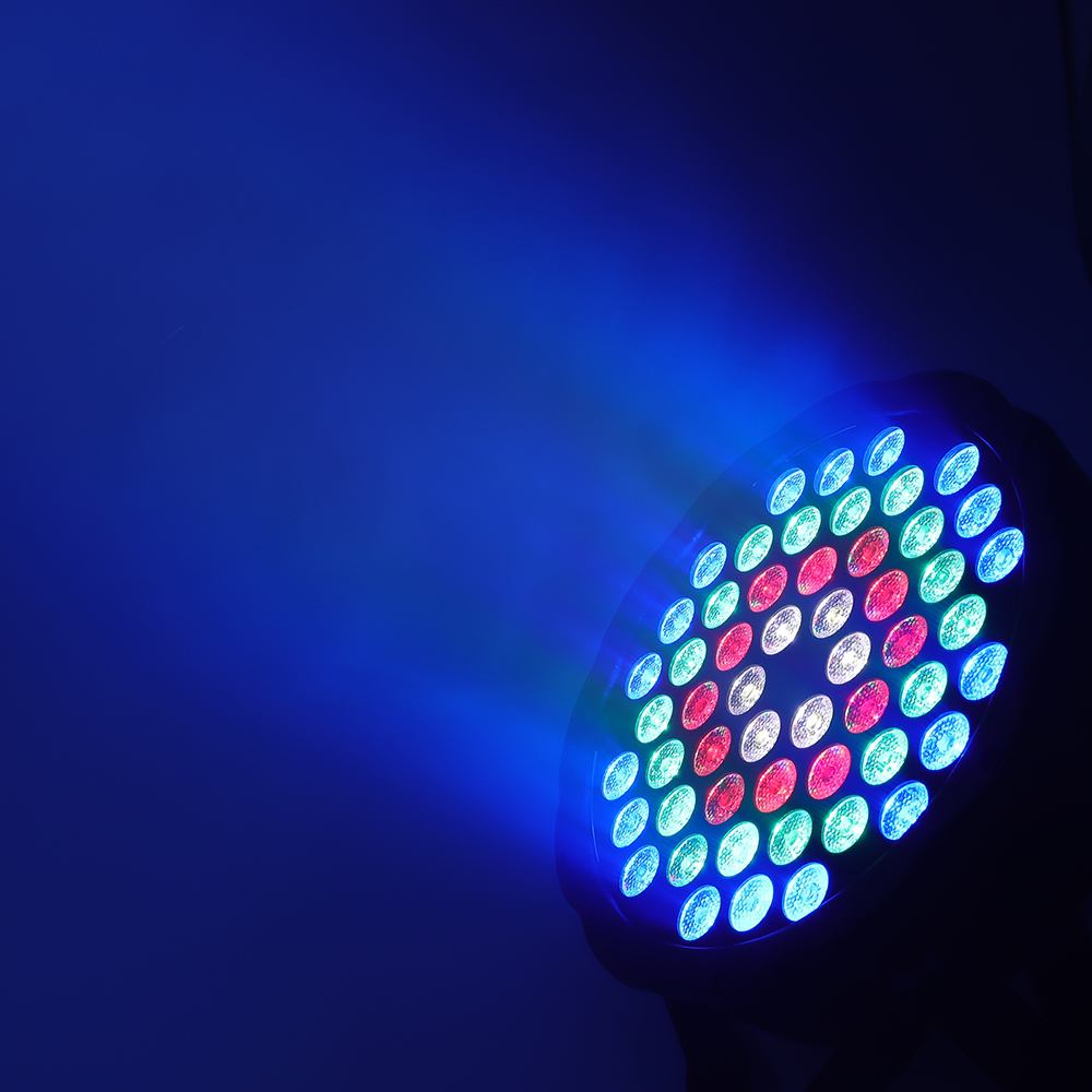 Đèn sân khấu Flat Par Light 54 Led Cảm ứng âm thanh - 54 Led Plastic Flat Par Light