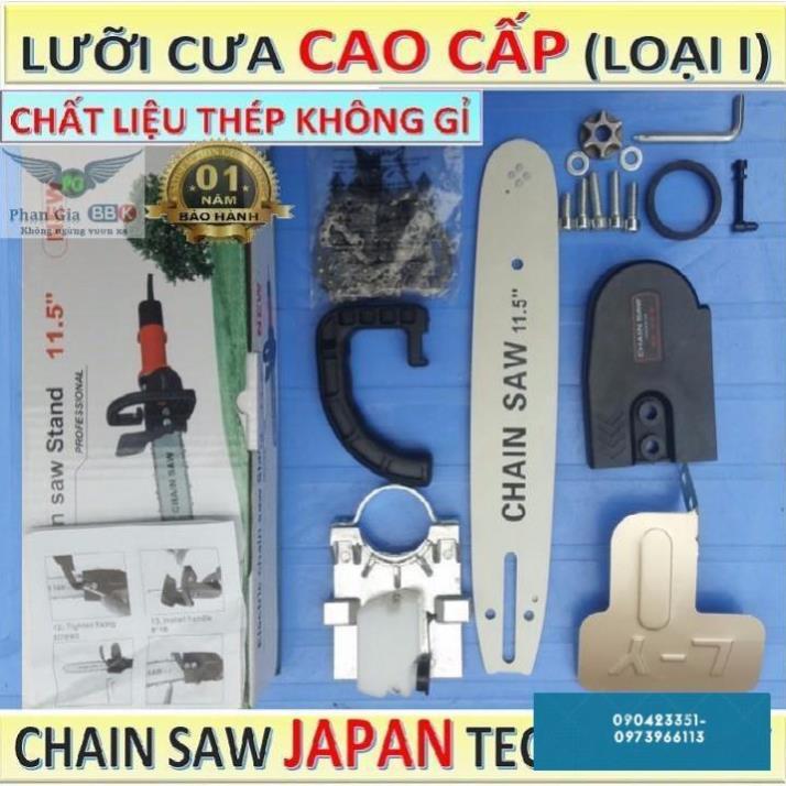 LƯỠI CƯA MINI, LAM XÍCH VÀ XÍCH CƯA CHIANSAW 11,5'' LOẠI 1