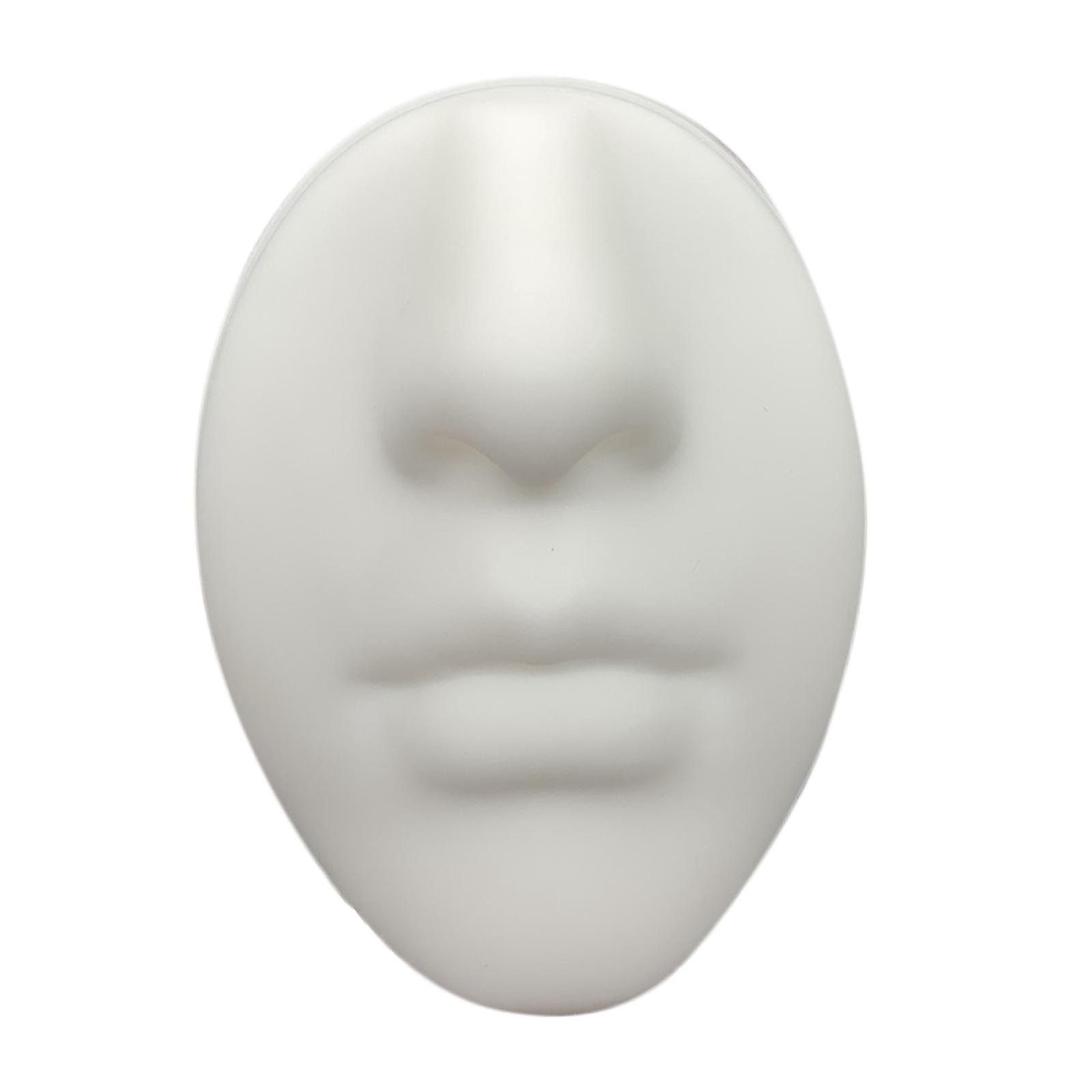 Silicone Face Model Portable Mannequin Flexible for Jewelry Display Nose