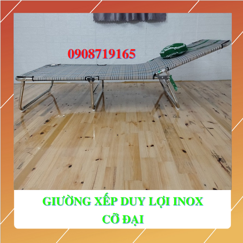 GHẾ-GIƯỜNG XẾP DUY LỢI INOX CỠ ĐẠI