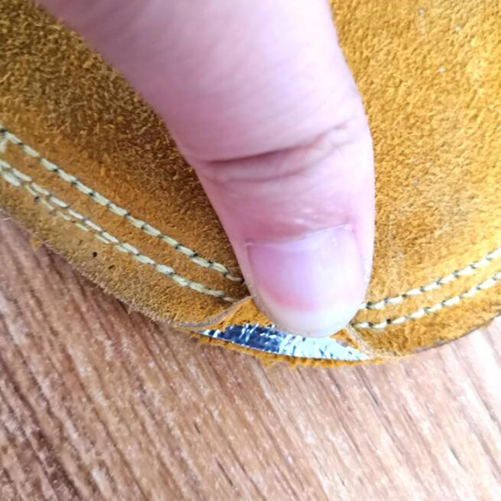 2pcs Articifial Cowhide Leather Welding Sleeves Protective for Welders