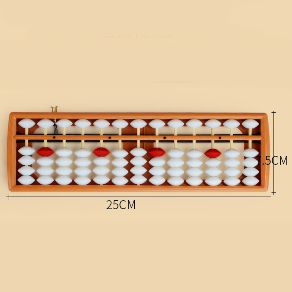 Bàn Tính Gẩy Hạt Nhựa Que Gỗ Giúp Bé Làm Toán Nhanh Soroban Có Nút Gạt