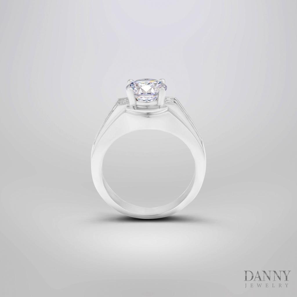 Nhẫn Nam Danny Jewelry Bạc 925 Đá Chủ CZ Xi Rhodium NN4393