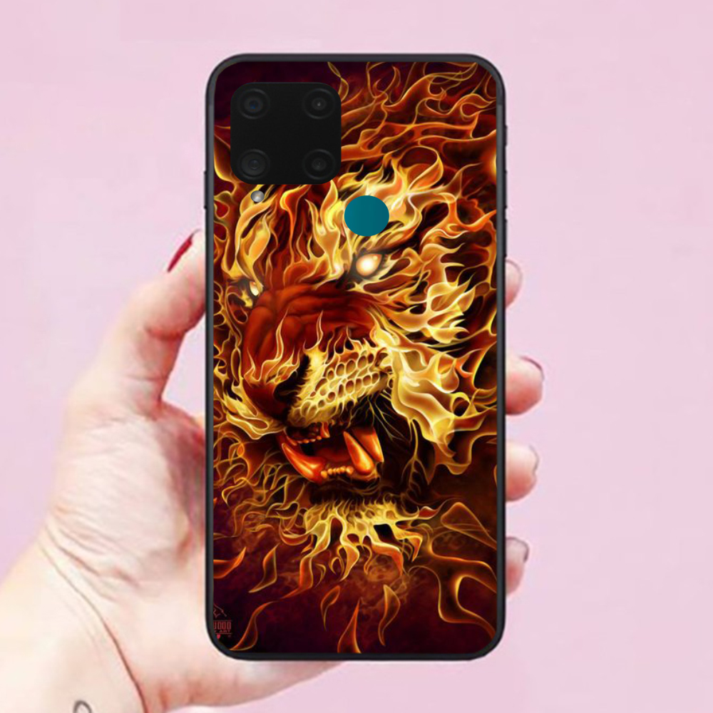 Ốp lưng dành cho điện thoại Realme C15 Hình Mãnh Hổ