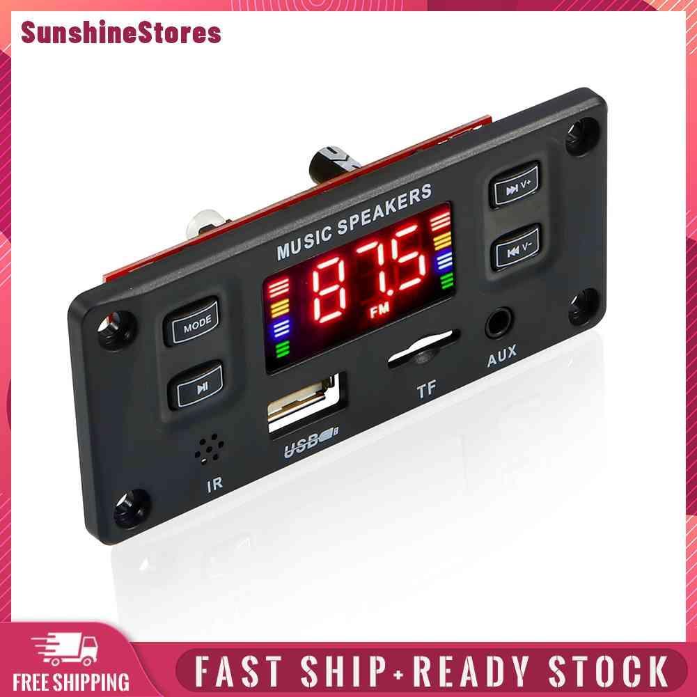 ☼Yimumiya ☼ Mạch Giải Mã Khuếch Đại Âm Thanh MP3 60W 2 X 30W Bluetooth Cho Xe Hơi