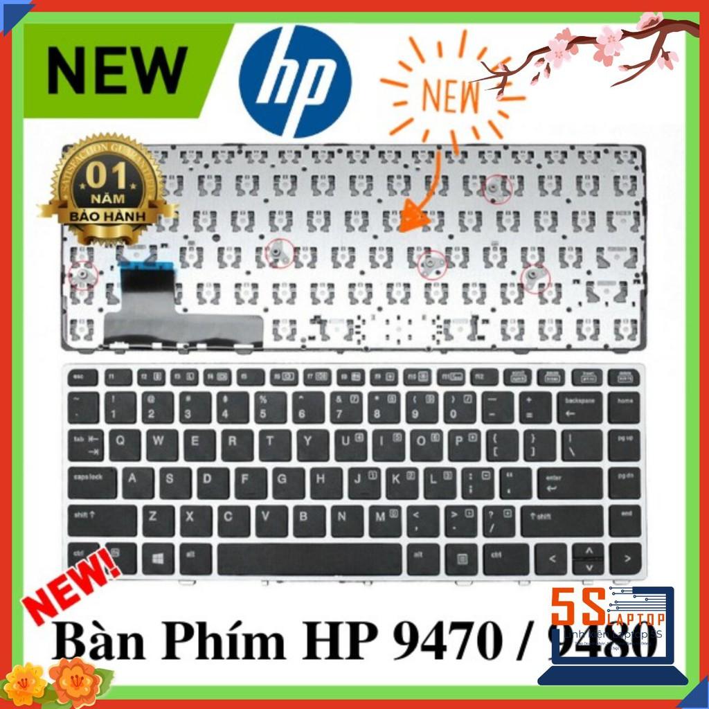 Bàn Phím thay thế dành cho Laptop HP 9470 - Elitebook Folio 9470M 9480M - Không đèn LED - Không Chuột