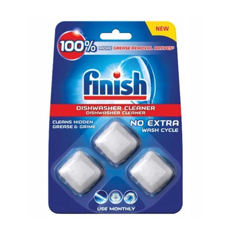 vệ sinh máy rửa bát finish vỉ 3 viên