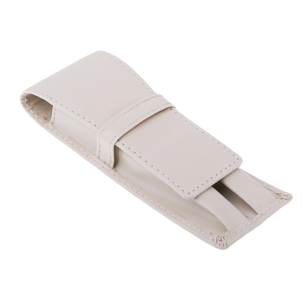 Pencil Case Leather Pouch Fountain Pen Holder for Pen Storage Pen Container Pen Pouch for 3 Pens