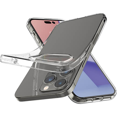 Ốp lưng chống sốc hỗ trợ sạc không dây Spigen Liquid Crystal iP 14 Pro Max/14 Pro/14 Plus/14 - Hàng chính hãng
