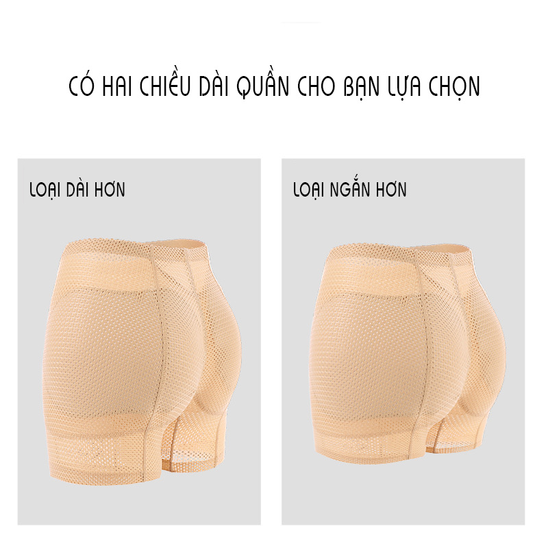 Quần Độn Mông Và Hông Mặc Trong Váy Vải Lưới Thoáng Mát Nâng Mông Định Hình D171