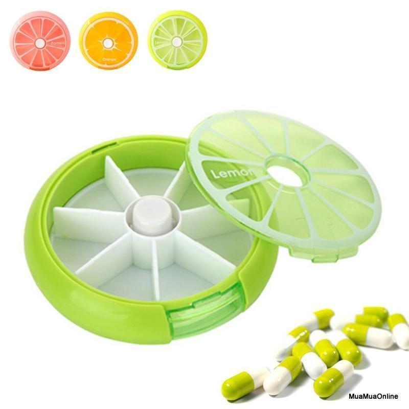 Hộp Chia Thuoc 7 Ngày Hình Quả Cam