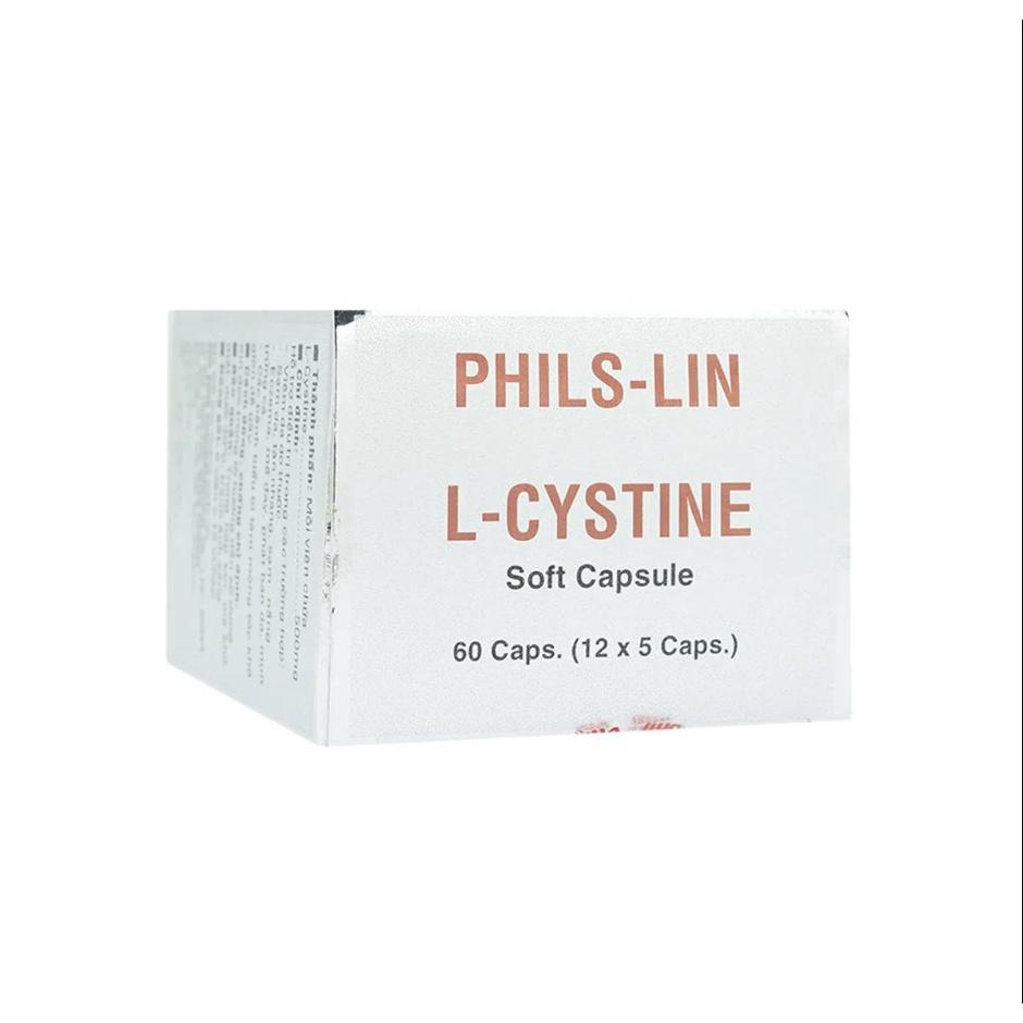 (HÀM LƯỢNG CAO) L-CYSTINE PHIL VIÊN UỐNG CHO DA MÓNG TÓC (HỘP 60 VIÊN)