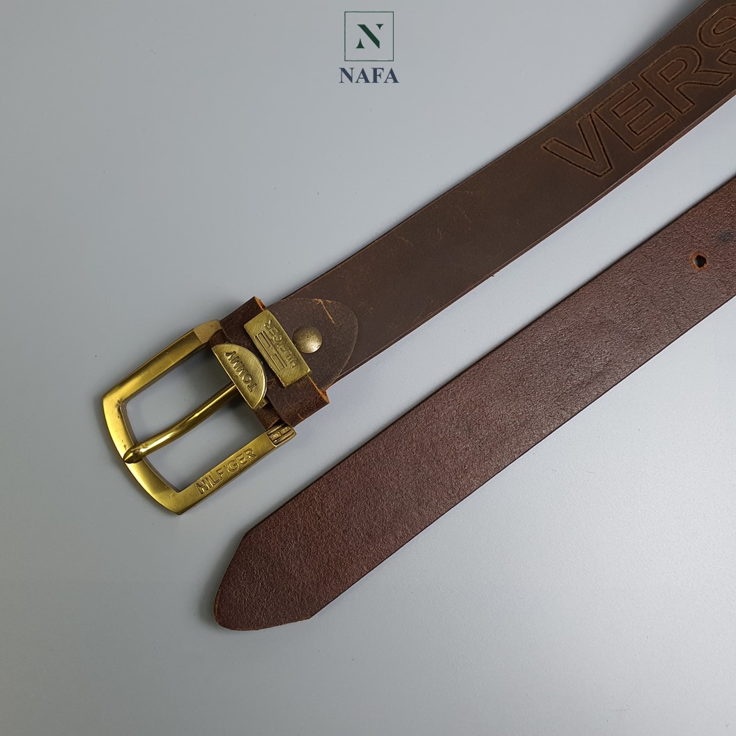 Thắt lưng nam, Dây nịt nam NAFA BL104 da bò sáp 1 lớp, khóa đồng sang trọng - BH 3 năm