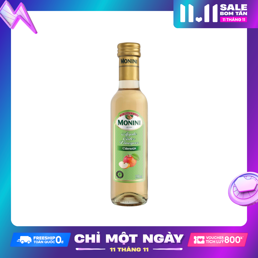 Giấm Táo Monini 250ml (Italy)