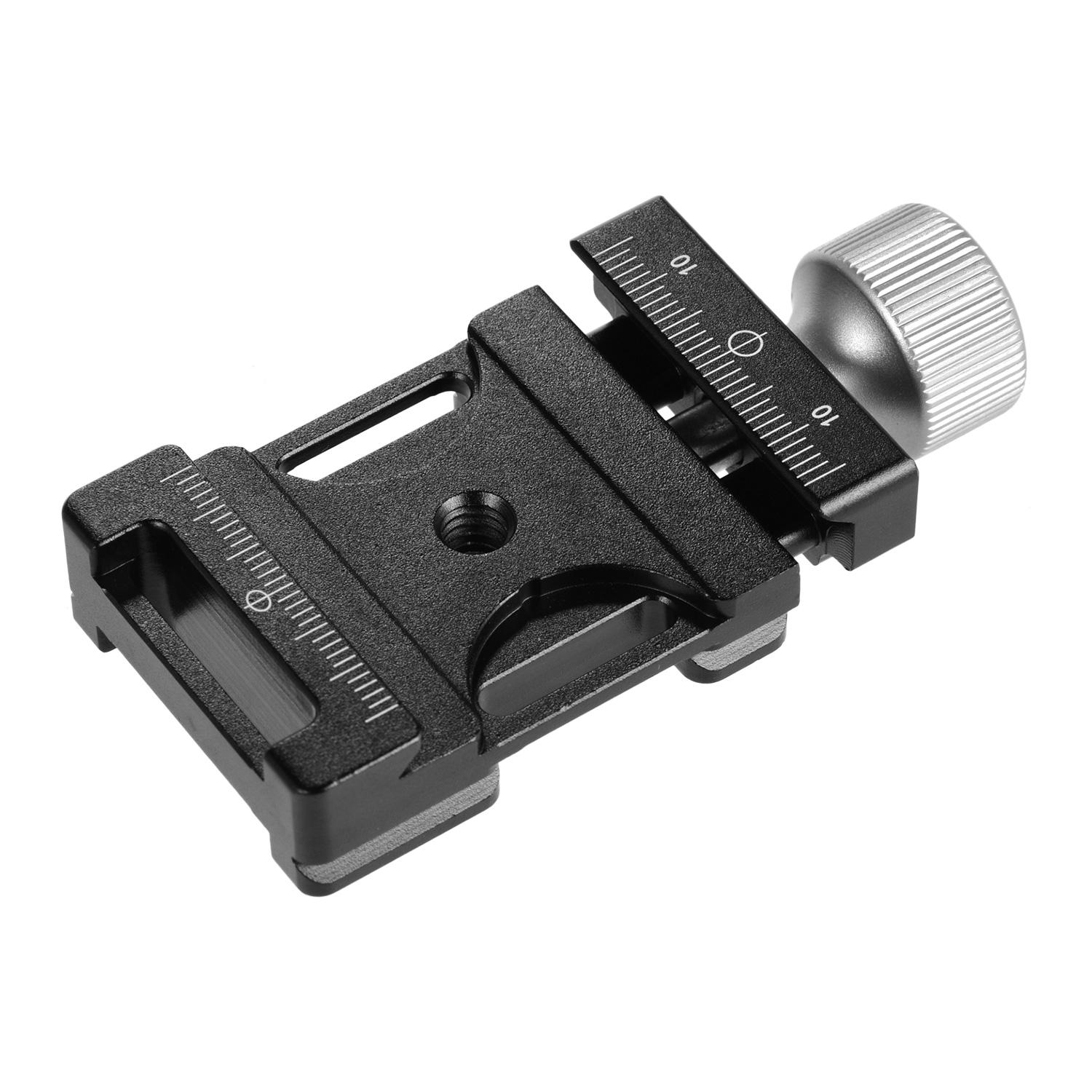 Quick Release Clamp 38mm Aluminum Screw Knob Clamp Compatible with Arca-Swiss QR Plate