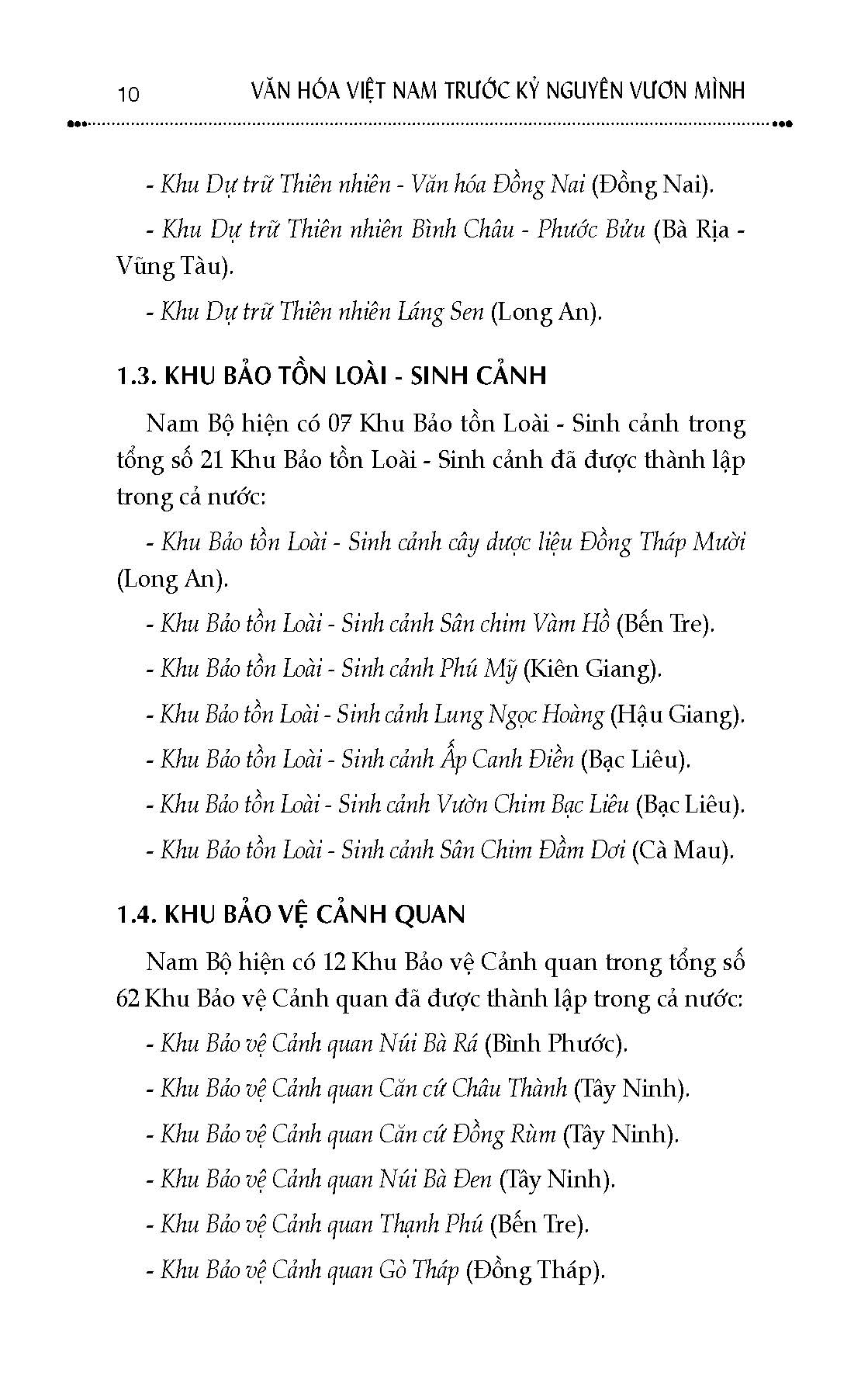Văn Hóa Nam Bộ Việt Nam Trước Kỷ Nguyên Vươn Mình, Quyển 3: Di Sản Văn Hóa, Di Tích Và Bảo Vật Quốc Gia Ở Nam Bộ