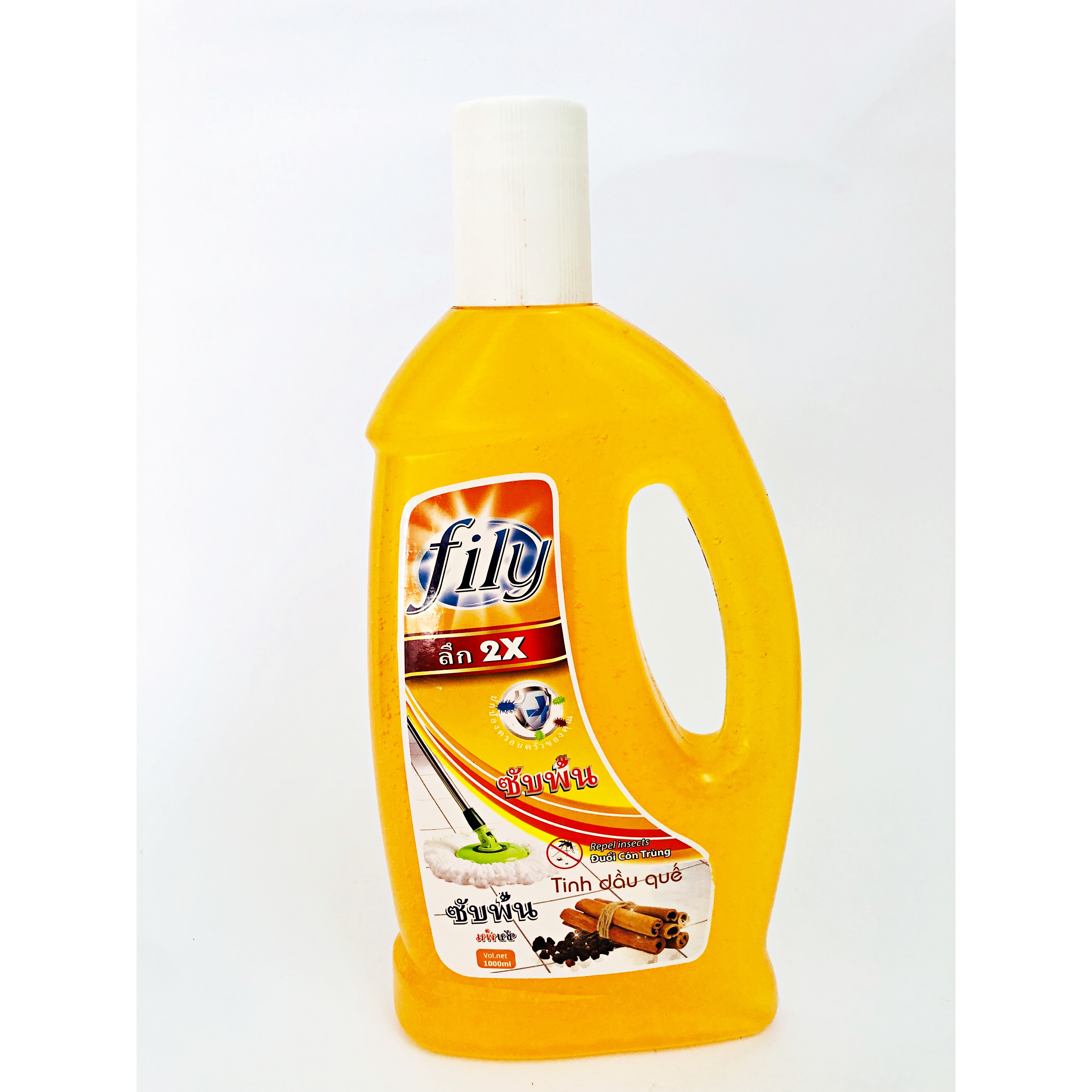 Nước Lau Sàn nhà Hương tinh dầu Quế Công Nghệ Thái Lan - fily 1 lít.
