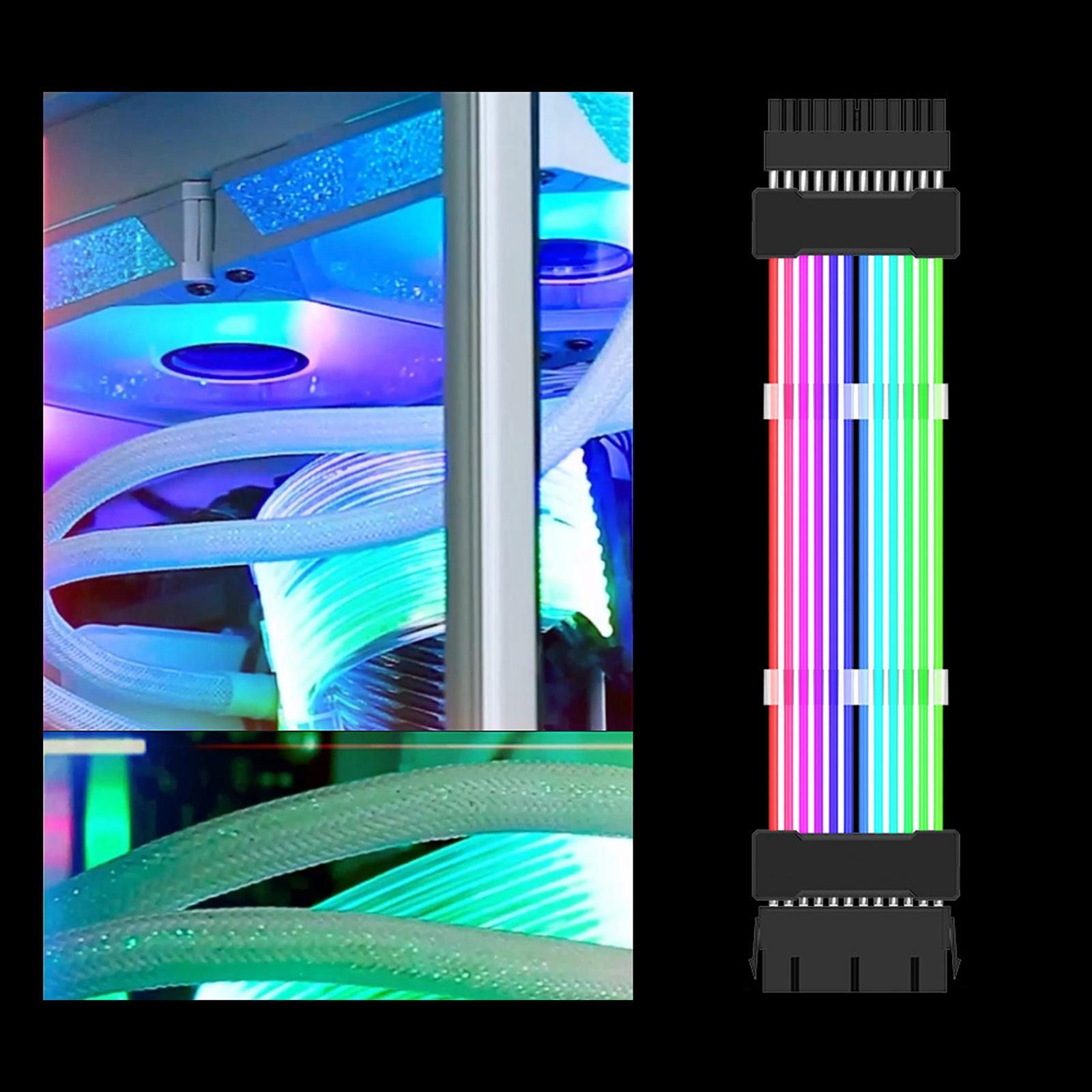 Extension RGB Cable PSU Extension Cable Set PCIe Cable for Computer PC