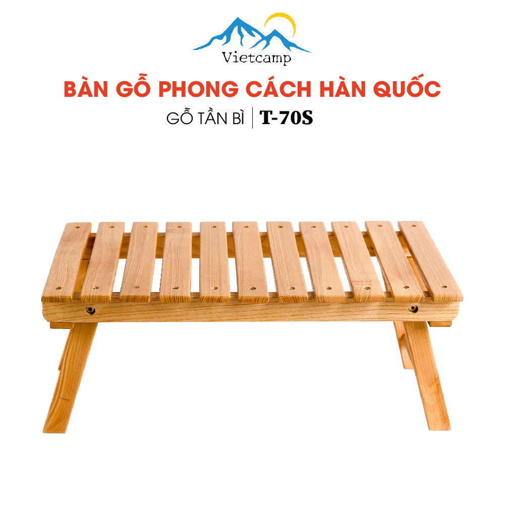 Bàn gỗ tần bì đa năng gấp gọn T70 đủ size